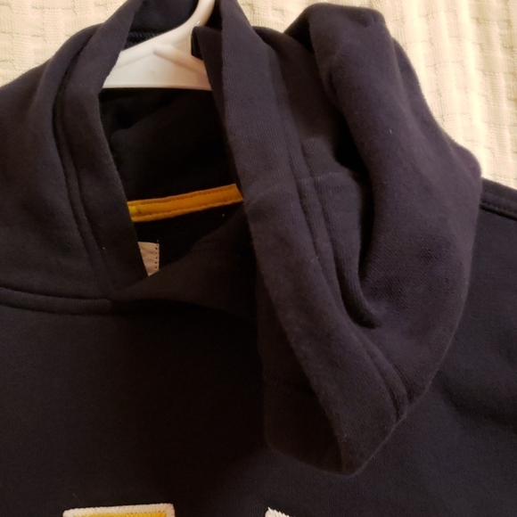 Gap hoodie blue yellow kids girls L 10-11 hoodie sweatshirt Gap large - Picture 6 of 13